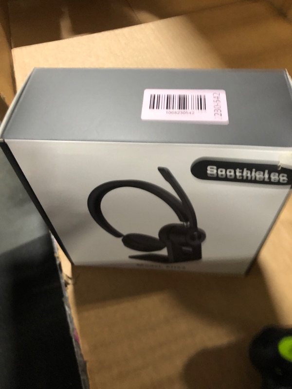 Photo 1 of (Upgraded Version) Wireless Headset, Bluetooth Headset with Noise Cancelling Microphone, Best Headphones with Mic Mute & USB Dongle for PC/Computer/Laptop/Cell Phones/Remote Work/Call Center