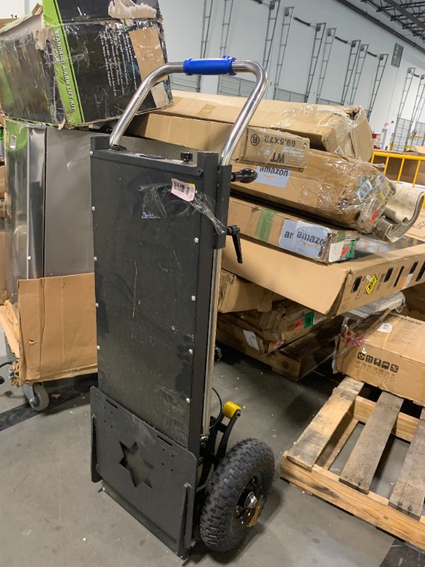 Photo 1 of (4/10/2026 ***FINAL SALE/NO RETURN, SOLD AS PARTS***)
Electric Stair Climbing Dolly, Heavy Duty Cart 880lbs Capacity 1200W Motorized Hand Truck with Foldable Design for Moving Furniture Fridge Appliance(Black)