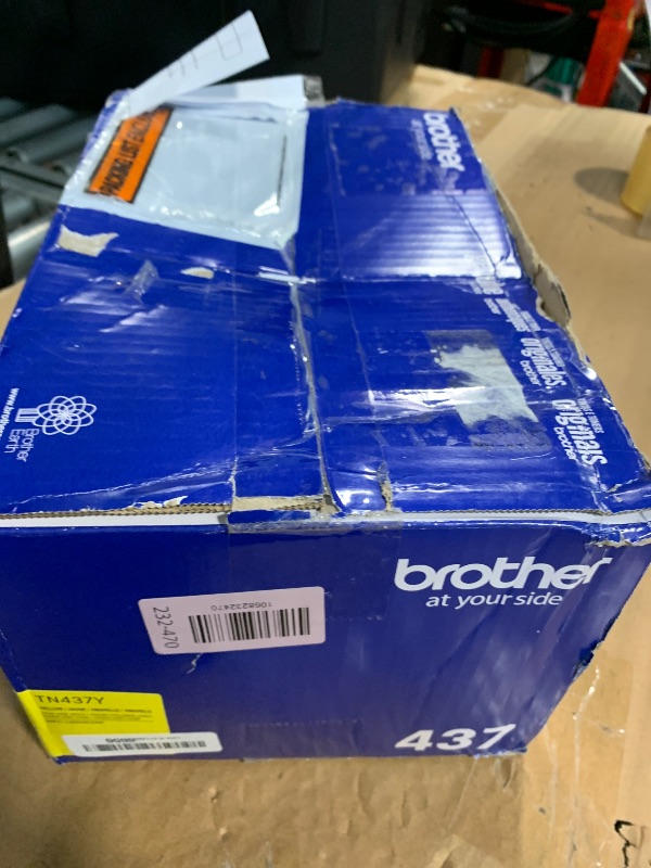 View 2 of ** ONLY ONE**Brother TN437Y Ultra High Yield Yellow Toner Cartridge