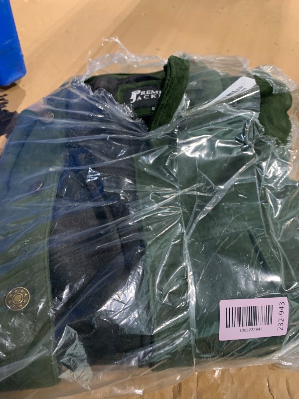 Photo 1 of ** SIMILAR IMAGE/ SIZE 3XL**COOFANDY Mens Trucker Jacket Button Up Shirts Long Sleeve Untucked Shirts for Men Army Green