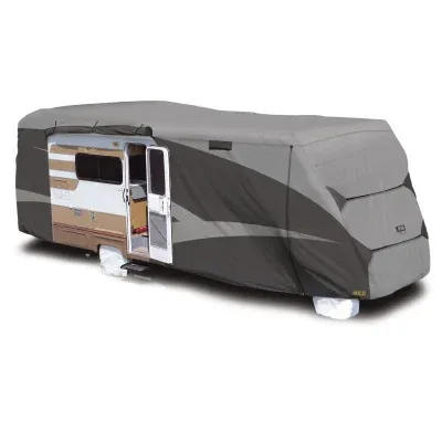 Photo 1 of *** SIMILAR IMAGE**RVMasking Travel Trailer RV Cover 28-31ft, 7 Layers Extra-Thick Camper Cover Waterproof Windproof for Toy Hauler with 4 Tire Covers & Tongue Jack Cover & Propane Tank Cover, Dark Gray