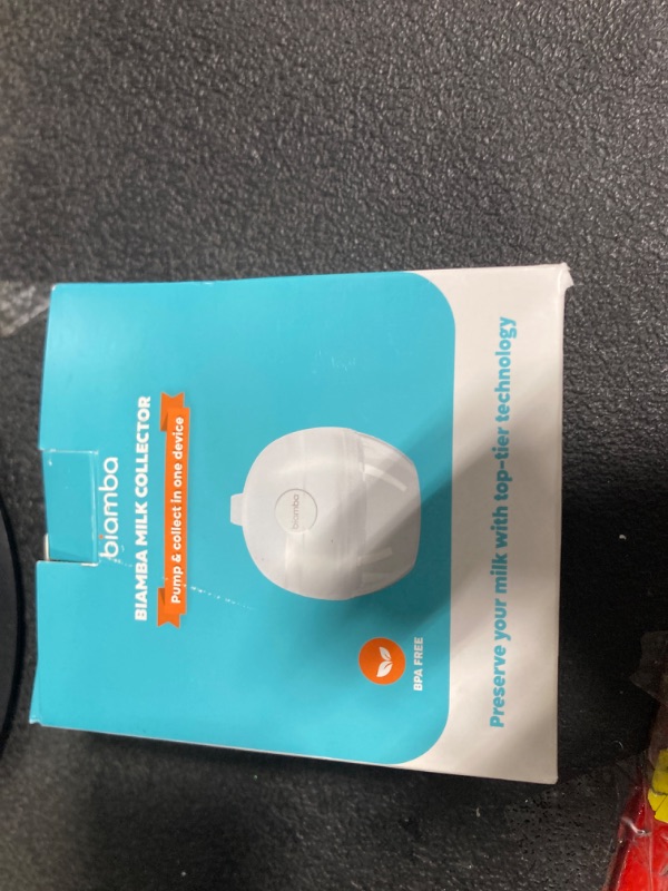View 2 of ** USED **Biamba Silicone Breast Milk Collector - 2-in-1 Silicone Manual Breast Pump & Milk Collectors for Breastfeeding, Wearable & Hands-Free, Leak-Resistant & Quiet Suction, Adjustable Valve, Single Pack