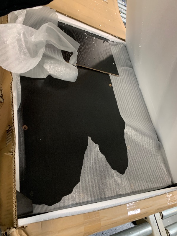 Photo 1 of **Partial Set**
Tribesigns 78" L-Shaped Executive Desk, Large Modern Office Desk with Drawers and Lateral File Cabinet, Business Furniture with Storage Shelves, Big Computer Desk for Home Office (Grey + Blcak)