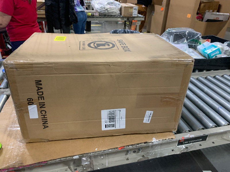 Photo 1 of [23.6" Tall] Large Safe Box with LED Light, Anti-theft Home Safes with Programmable Keypad, Spare Keys and 3 Removable Shelves, Digital Security Safes for Home Money Firearm Documents Medicines