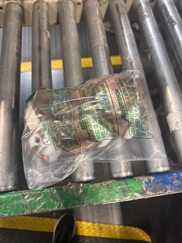 Photo 1 of ** DAMAGE MINOR** Basuo-9Q 9.25 Inch Plush Rabbit Faux Fur Lifelike Hare Easter Bunny Simulation Toy Home Decoration Gift (Brown)