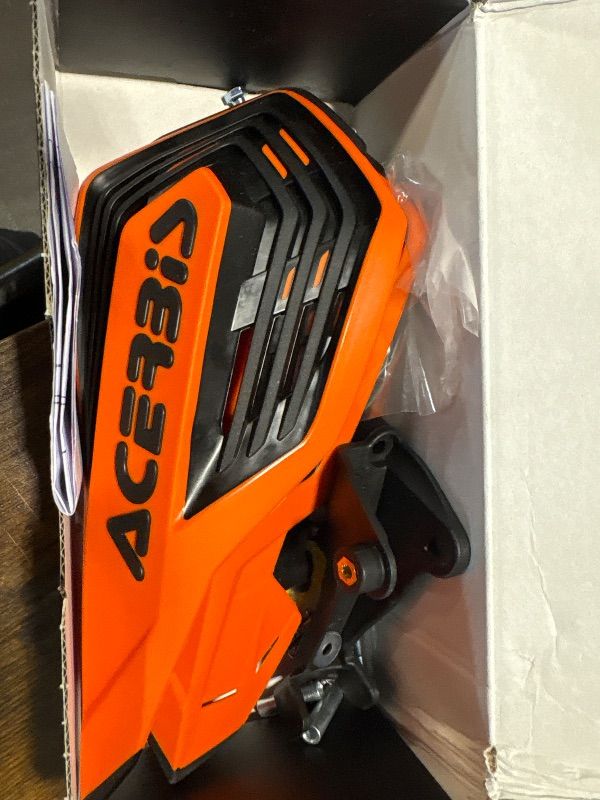 Photo 1 of **MISSING PARTS**
Acerbis K-Future Handguards Compatible with GasGas, Husqvarna, KTM, SHERCO – Orange/Black