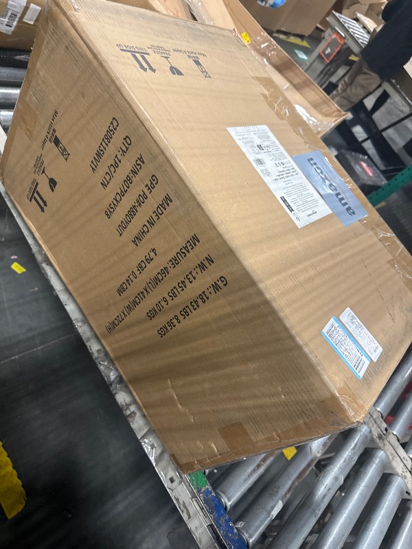 Photo 1 of ****FINAL SALE. NO RETURN!!! VIEW NOTES****
Amazon Basics Smudge Resistant Rectangular Trash Can with Soft-Close Lid, Foot Pedal, Removable Inner Bucket, 50 Liter/13.2 Gallon, Brushed Stainless Steel, Satin Nickel Finish