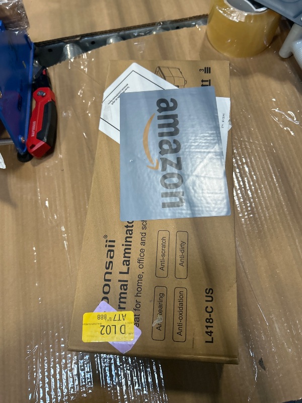 Photo 1 of ****FINAL SALE NOT RETURNS****Bonsaii Laminator Machine, 9 Inch Laminators Machine with 50 Laminating Sheets, Laminator with Never Jam Technology for Doc/Posters/Photo, Simple Convenient for Home, Office and School - L418-C Grey