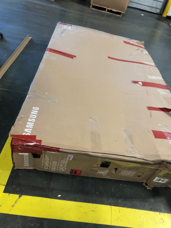Photo 1 of ****Broken screeen - Sold for parts - Final Sale****Samsung 98-Inch Class 4K Crystal UHD DU9000 Series HDR Smart TV, Object Tracking Sound Lite, Motion Xcelerator 120Hz, Supersize Picture Enhancer, Mega Contrast, Alexa Built-In (UN98DU9000, 2024 Model)