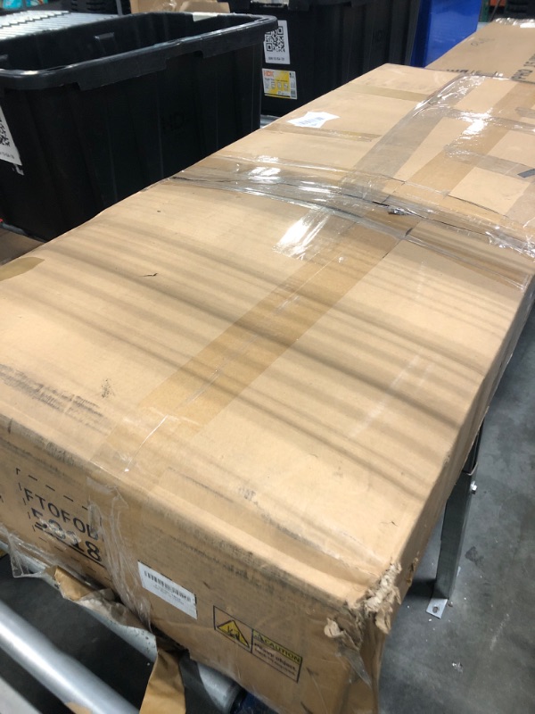 Photo 1 of ****DAMAGED PANEL****DWVO L Shaped Desk with Drawers, 55" Corner Computer Desk with Bookshelf & Power Outlets & LED Lights, Home Office Desk with Storage Shelves, White