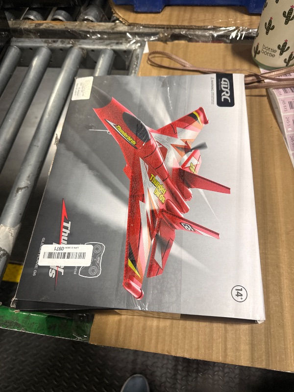 Photo 1 of ***MAJOR DAMAGE, SOLD AS PARTS*** Foam RC Plane Toys with 3 Batteries, Remote Control Airplane RC Jet Helicopter Drone Plane for Kids Adults, Easy to Fly RC Fighter, Remote Control Aircraft with Automatic Balance Gyro for Adult Kids