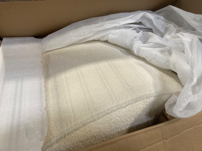 Photo 1 of ** missing parts / no return *** Christopher Knight Home Sabbo 87.50" Boucle Upholstered Couch, Oversized 2 Seater Sofa, Curved Soft Seating Lounge Sofa Chair, Cozy Loveseat with Armrest, Reading Sofa for Living Room Home Rest, Beige