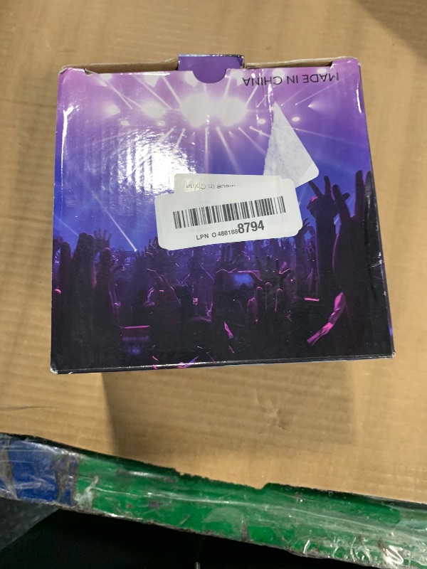 Photo 1 of **Motor ONLY**
Disco Ball Motor Rotating with Light: Rechargeable Disco Ball Spinner with Remote Adjustable Speed - 18 RGBW LED Light for Wedding Party Decor