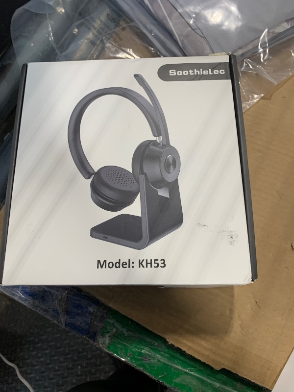 Photo 1 of (Upgraded Version) Wireless Headset, Bluetooth Headset with Noise Cancelling Microphone, Best Headphones with Mic Mute & USB Dongle for PC/Computer/Laptop/Cell Phones/Remote Work/Call Center