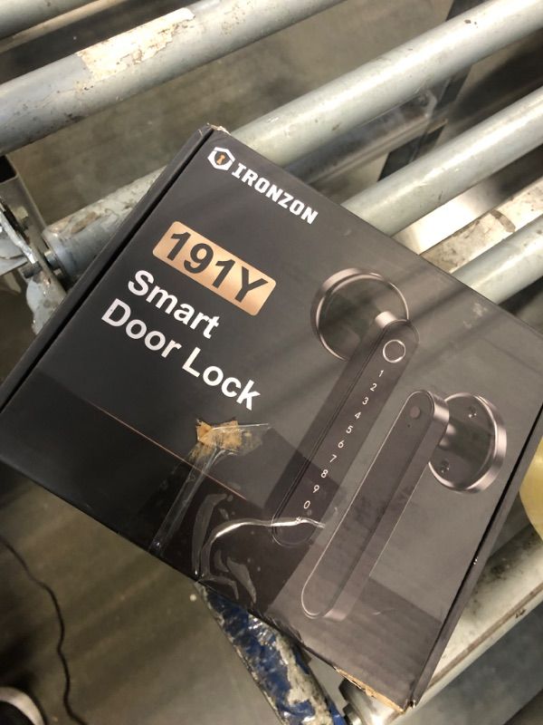 Photo 1 of ****It has no keys.**
IRONZON Fingerprint Door Lock Smart Door Lock with Keypad Keyless Entry Door Lock with Handle for Home Hotel Office Apartment Bedroom