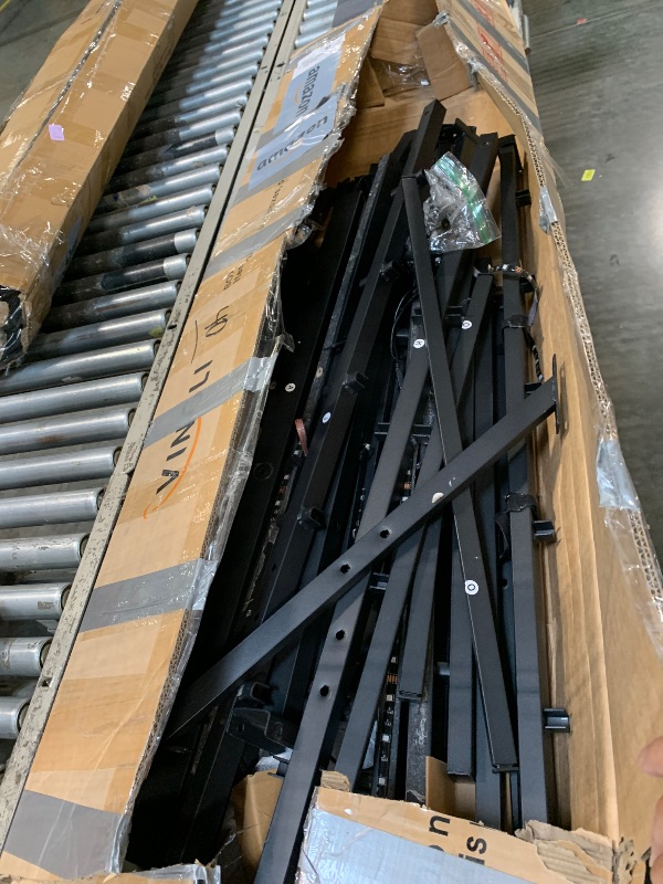 Photo 1 of ***PARTIAL SET***INCOMPLETE*** Queen Size Platform Bed Frame with Fabric Upholstered Headboard and Wooden Slats Support, Fully Upholstered Ma