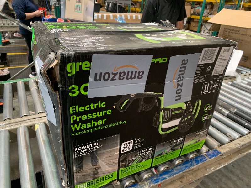 View 2 of ***FOR PARTS ONLY - NO RETURNS - SALE FINAL*** Greenworks Pro Brushless 3000 PSI (CSA Certified) 2.0 GPM Max / 1.1 GPM Electric Pressure Washer (Rugged Steel Frame, 25 FT Hose, 35 FT GFCI Power Cord)
