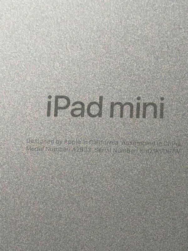 Photo 1 of *LOCKED*Apple iPad mini (A17 Pro): Apple Intelligence, 8.3-inch Liquid Retina Display, 256GB, Wi-Fi 6E, 12MP Front/12MP Back Camera, Touch ID, All-Day Battery Life — Space Gray