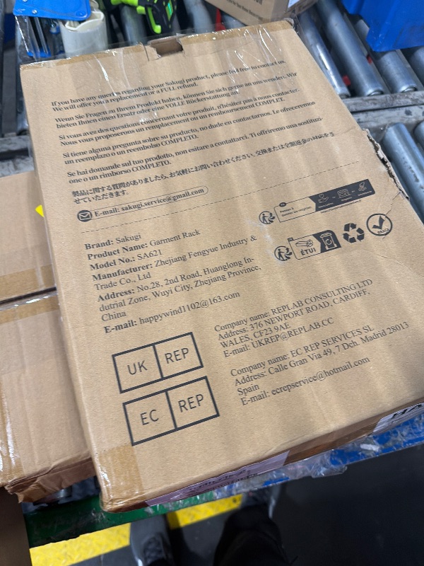 Photo 1 of **MISSING PARTS**
Sakugi Clothes Rack - Clothing Rack with Storage Mesh Shelf & Casters, Heavy-Duty Metal Clothing Rack for Hanging Clothes, Dresses, Coats, Large Load Capacity, Easy Assembly, Black, 28.0"x16.9"x59.0"