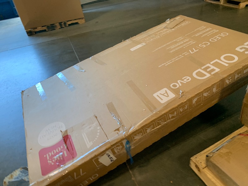 Photo 1 of ****FINAL SALE, NO REFUNDS - FOR PARTS ONLY, TORN SCREEN**** LG 77-Inch Class OLED evo AI 4K C5 Series Smart TV w/Dolby Atmos, Dolby Vision, HDR10, AI Super Upscaling 4K, Filmmaker Mode, Wow Orchestra, Alexa Built-in (OLED77C5PUA, 2025)