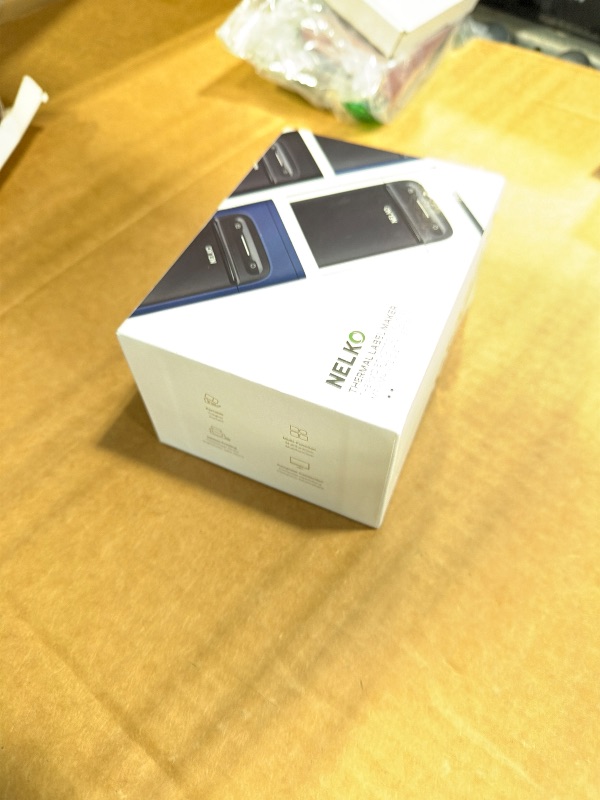 Photo 1 of ***NOT FUNCTIONAL, SELLING FOR PARTS, FINAL SALE***Nelko Label Maker Machine with Tape, PM220 Bluetooth Label Printer, 2 Inch Portable Thermal Printer for Small Business, Address, Logo, Clothing, Smart AI APP for iOS, Android & PC, White***NOT FUNCTIONAL,