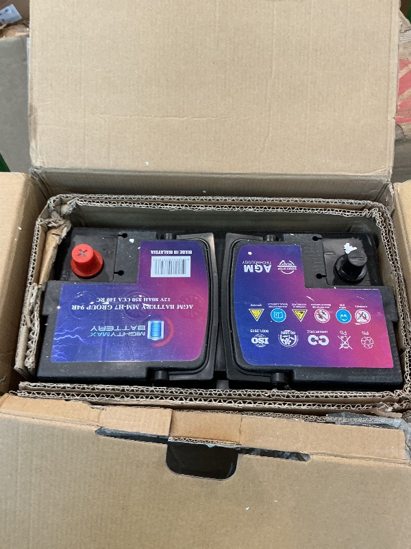 Photo 1 of (NOT HOLDING CHARGE) Mighty Max Battery MM-H7 Start and Stop Car BCI Group Size 94R 12V 80AH, 140RC, 850 CCA Rechargeable AGM Car Battery