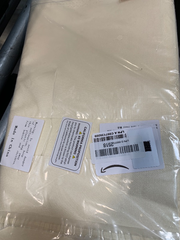 Photo 1 of ****FINAL SALE NOT RETURNS****
Waterproof Canvas Fabric by The Yard 58inch 600D Upholstery Material Polyester Fabric Outdoor Water Resistant Fabric for Sewing Chair Patio Cushion Purse Bag Interior, Pre Cut 1 Yard Light Yellow