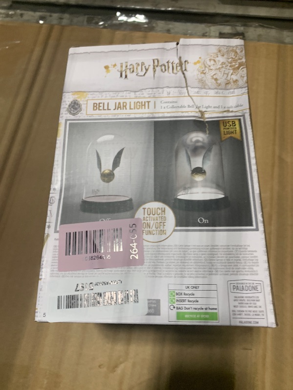 Photo 1 of ***Broken inside dome***
Paladone Harry Potter Levitating Golden Snitch Light, Touch Activated Desk Lamp Accessories, Officially Licensed Harry Potter Decor Gifts & Collectibles