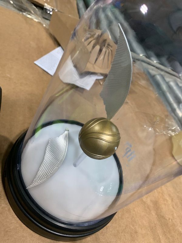 Photo 1 of ***Broken inside dome***
Paladone Harry Potter Levitating Golden Snitch Light, Touch Activated Desk Lamp Accessories, Officially Licensed Harry Potter Decor Gifts & Collectibles
