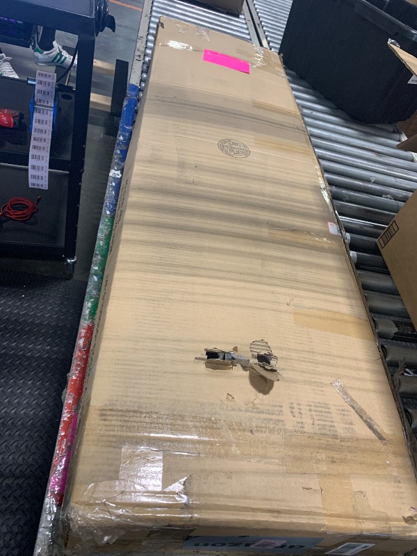 Photo 1 of *UNTESTED*
Novilla Full Bed Frame with Piano Keys Headboard and Footboard, Metal Platform Bed Frames Full Size, No Box Spring Needed, Easy Assembly, Steel Slats Support, Velvet White