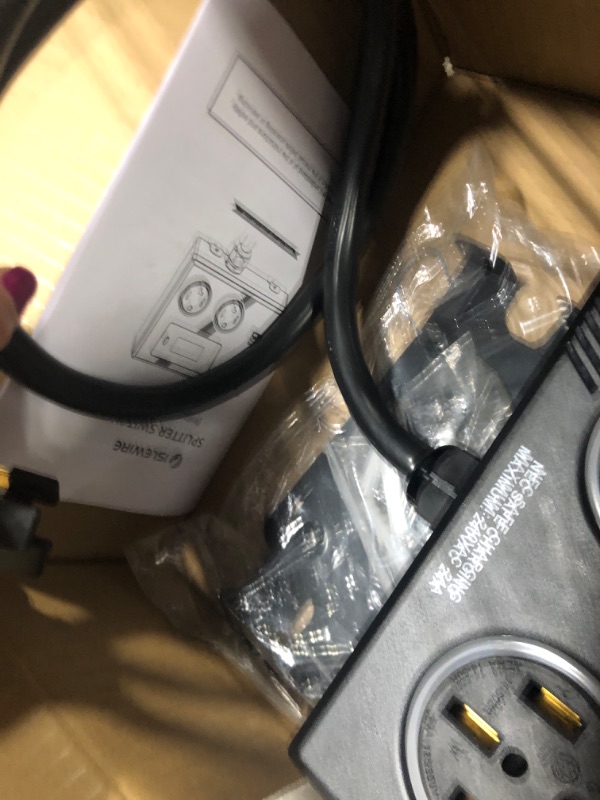 Photo 1 of ** similar** Smart Dryer Splitter for EV and Dryer, 240V Auto Power Switch for Dryer Outlet, 3-Color LED Ring, 3.4" LCD Display, No Rewiring Needed, NEMA 10-30 Plug, NEMA 10-30 & NEMA 14-50 Outlets (24 Amp)