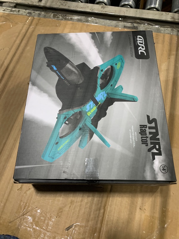 Photo 1 of ** MISSING PARTS** 4DRC V17 Foam Remote Control Airplanes RC Planes for Kids Adults 4-7 8-16, RC Airplane Fighter Jet with Light, 360° Flip Fighter Jet Toy, Gravity Sensing, Stunt Roll, Airplane Toy Gifts for Kids Boys