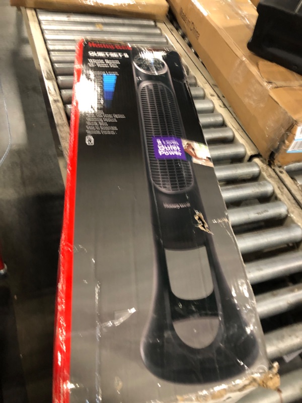Photo 1 of ****FOR PARTS ONLY - MISSING STAND AND REMOTE**** Honeywell QuietSet Whole Room Tower Fan-Black, Oscillating Tower Fan with Remote, HYF290B