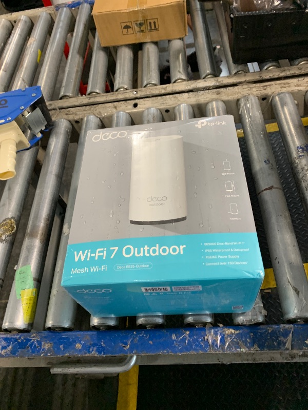 Photo 1 of **FACTORY SEALED** TP-Link Deco 7 BE25 BE5000 Dual-Band Wi-Fi 7 Mesh Extender – Up to 2,800 sq. ft., Dual 2.5G PoE+ Ports, IP65 Waterproof, MLO, Multiple Mounting Options, Secure by Design, 1-Pack