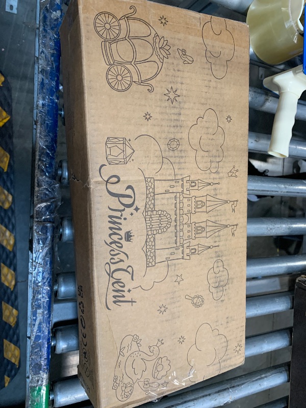 Photo 1 of *MINOR DAMAGE - USED*
Monobeach Princess Tent Girls Large Playhouse Kids Castle Play Tent with Star Lights Toy for Children Indoor and Outdoor Games, 55'' x 53'' (DxH)