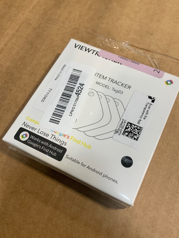 Photo 1 of ***SEALED*** Air Tracker Tags-4 Pack for Android, Bluetooth Tracker Works with Google’s Find Hub | Android Only | Replaceable Battery | Water- Resistance | Item Finder for Luggage, Wallet, Key,Suitcases