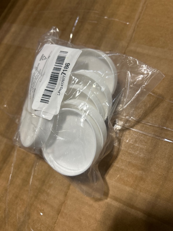 Photo 1 of (6-Pack) Calvana 53mm Reusable Water Jug Caps, Lids for 3 and 5 Gallon Water Jug, Water Bottle Cover Screw Top, Compatible with American Maid Plastic Water Bottles and Jugs Ranging, PP Material, White