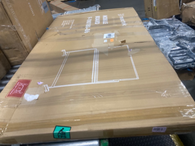Photo 1 of ***FINAL SALE/NO RETURN, VIEW NOTES*** maxtek Rolling Whiteboard 72x40, Large Double-Sided White Board Dry Erase on Wheels, Giant Magnetic White Board Standing for Office, School, Home Office, Homeschool (Sliver)