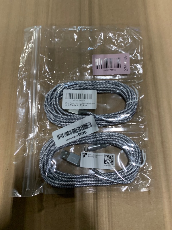 Photo 1 of *** 2 PACK *** iPhone Charger 3 Pack 10 ft Apple MFi Certified Lightning Nylon Braided Cable Fast Charging Cord Compatible with iPhone 13 12 11 Pro Max XR XS X 8 7 6 Plus SE iPad and More