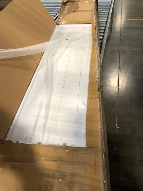 Photo 1 of *** PARTIAL SET *** UOCFYK Murphy Bed Wall Bed Queen Size with Storage Drawers & Shelves,Vertical Wall Bedframe w/LED Lights & Can Be Folded, Space-Saving Sleeping, White