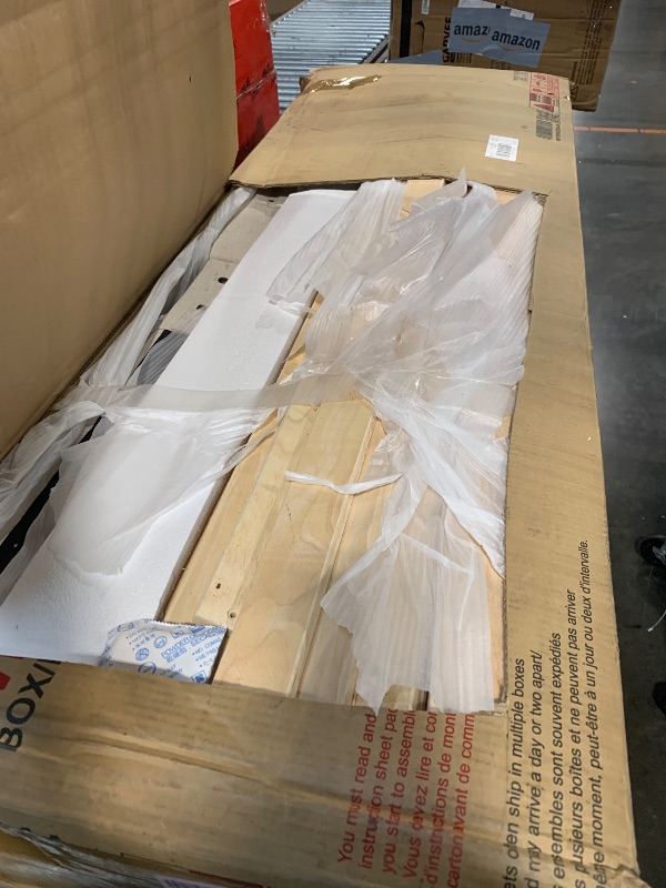 Photo 1 of **PARTIAL SET/check clerk comments**
FAVSH Queen Size Linen Upholstered Platform Bed with 2 Storage Drawers and Twin XL Trundle,Bedroom Wood Bed Frame W/Classic Headboard & Slats Support, Beige