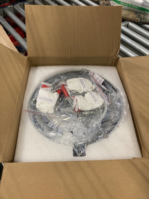 Photo 1 of ** FACTORY SEALED**
BNHHLZ Modern LED Chandelier Chrome Ring Pendant Light Fixtures 4000K Dimmable Height Adjustable Pendant Lighting for Dining Room Kitchen Island Bedroom Living Room Foyer?Chrome Round 3-Pack?