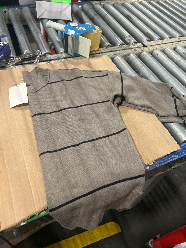 Photo 1 of ***SIMILAR ITEM***
GORGLITTER Women's Striped Drop Shoulder Sweater Oversized Crew Neck Knit Sweaters Pullover Top Light Khaki Small