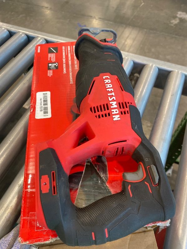 Photo 3 of ??CRAFTSMAN V20 Reciprocating Saw, Cordless, 3,000 RPM, Variable Speed Trigger, Quick Easy Blade Change, Bare Tool Only (CMCS300B)