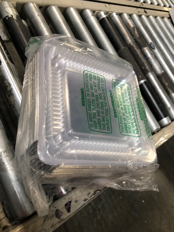 Photo 1 of **INCOMPLETE** 35 Pack 8” x 8” Square Baking Cake Pans with Plastic Dome Lids | Heavy Duty l Disposable Aluminum Foil Tins l Portable Food Containers l Perfect for Roasting Oven Toaster Cooking