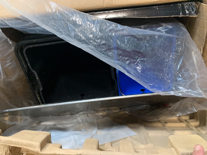 Photo 1 of *USED - See clerk notes*
Rubbermaid Elite Stainless Steel Metal Dual Stream Step-On Trash Can for Waste and Recycling 15.9 Gallon Charcoal Trash and Recycle Bin Combo for Home/Kitchen/Garage/Apartment/Office