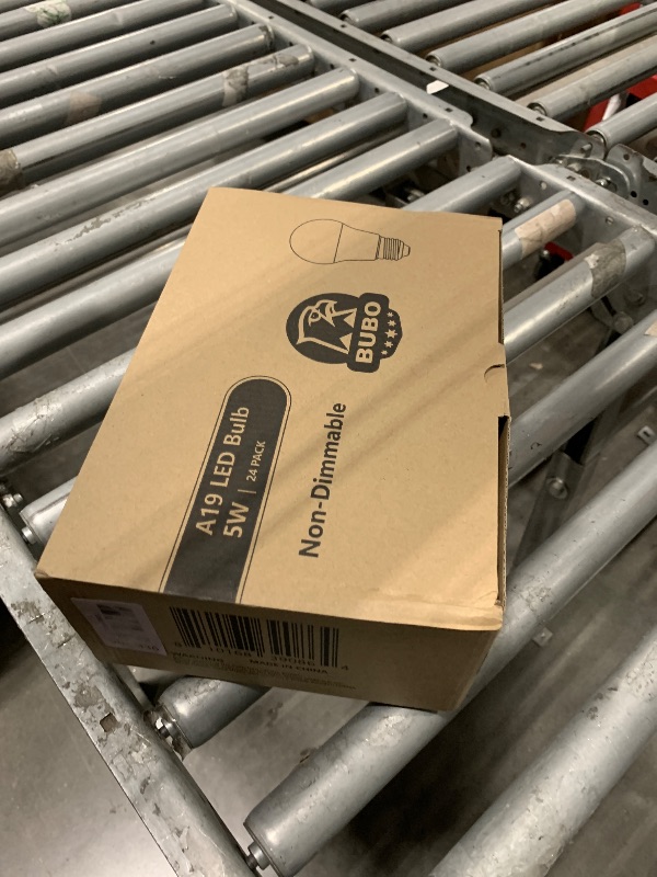 Photo 1 of BUBO A19 LED Light Bulbs, 40 Watt Equivalent LED Bulbs, Soft White 2700K, 550 Lumens, E26 Standard Base, Non-Dimmable, 5W Soft White LED Bulbs for Bedroom Living Room Home Office, 24 Pack