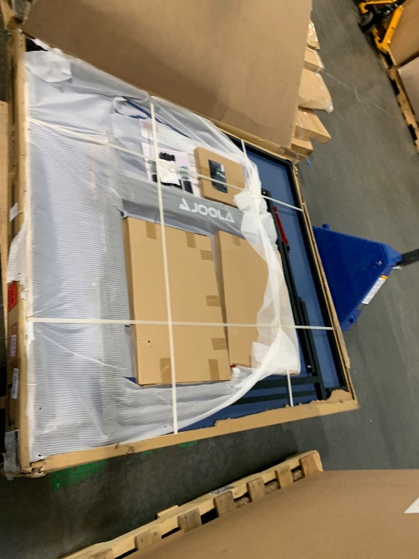 Photo 1 of JOOLA Inside Professional MDF Indoor Ping Pong Table with Quick Clamp Table Tennis Net and Post Set - 10 Minute Easy Assembly - Tournament Quality - Foldable with Single Player Playback Mode
