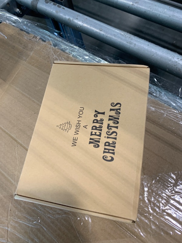 Photo 1 of **INCOMPLETE, SEE NOTES** Amooca Christmas Stocking Holders Non-Slip Metal Hooks LED Lights Tree Decor Fireplace Mantle Stocking Hanger for Party Decorations (Bronze)