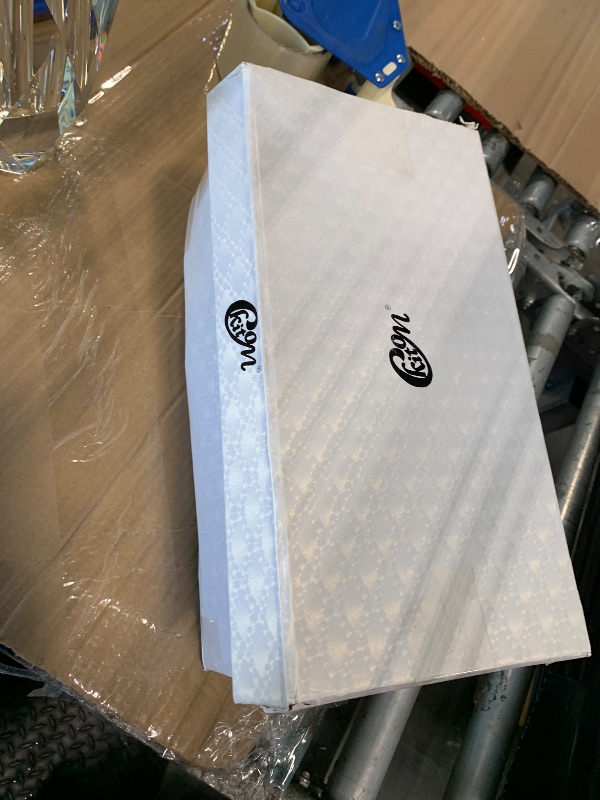 Photo 1 of Kitcom Crystal Vase for Flowers 12", Multi-Faceted Design Vase Christmas Decorations for Home Wedding or Gift, Transparent Color with Gift Box